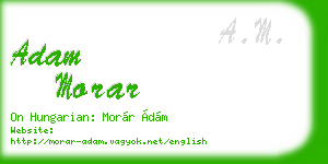 adam morar business card